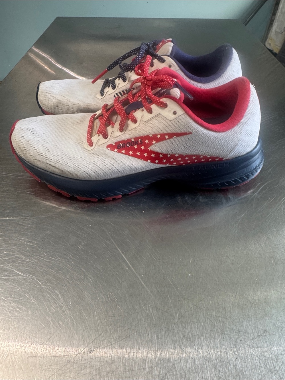 Brooks Women's Athletic Shoes - White, Red & Navy - Picture 2 of 4